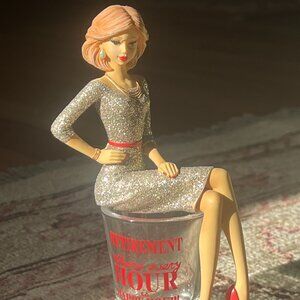 Retirement figurine  / shot glass by HICCUP with original box